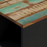 Table basse 60x50x35 cm bois de récupération massif – Image 4