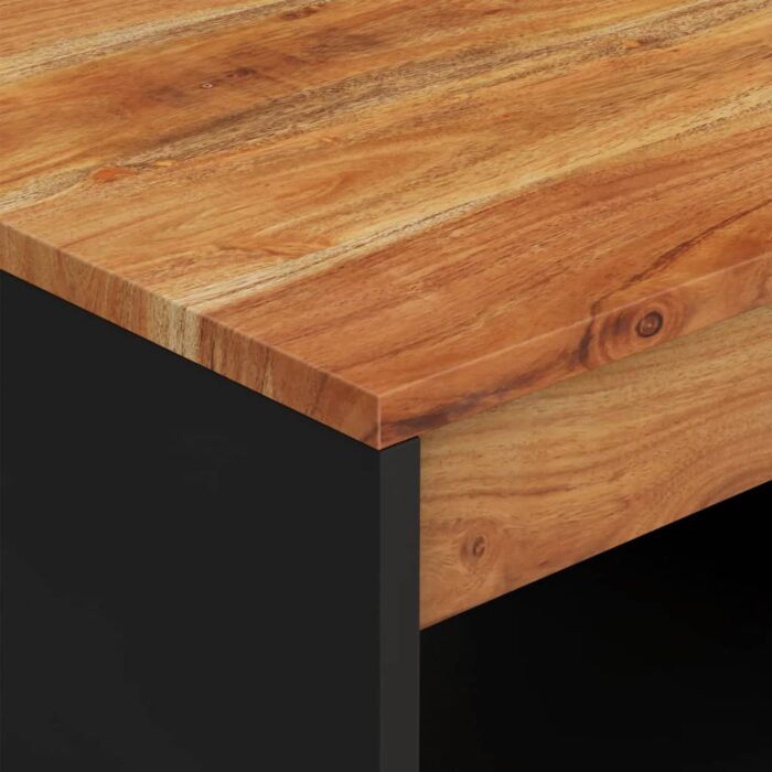 Table basse 90x50x40 cm bois d'acacia massif – Image 3