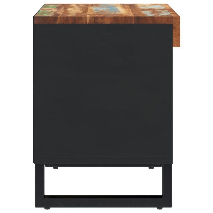 Meuble TV 60x33x43,5 cm bois massif de récupération – Image 2