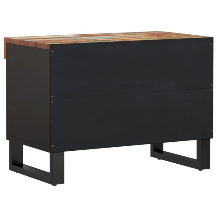Meuble TV 60x33x43,5 cm bois massif de récupération – Image 3