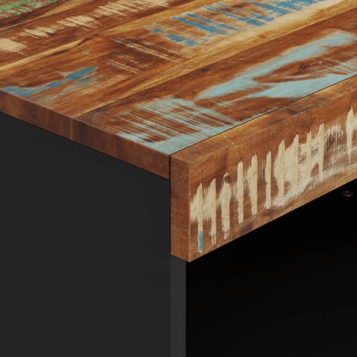 Meuble TV 60x33x43,5 cm bois massif de récupération – Image 4