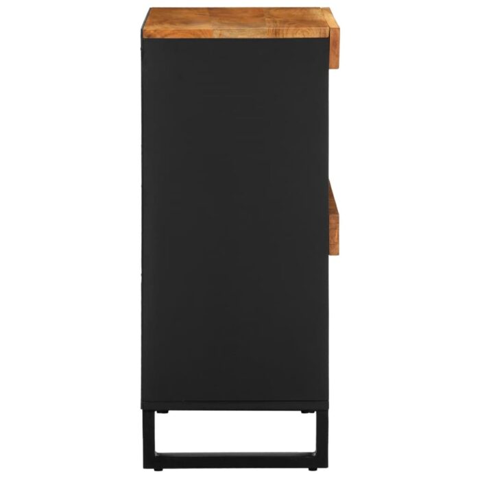 Armoire latérale 60x33x75 cm bois massif d'acacia – Image 2