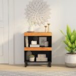 Armoire latérale 60x33x75 cm bois massif d'acacia