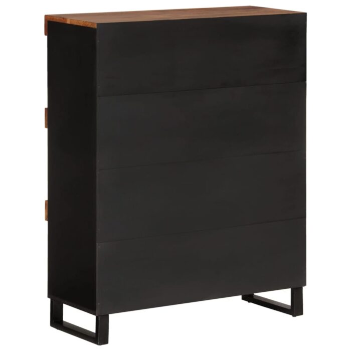 Armoire latérale 85x33x107 cm bois massif d'acacia – Image 2