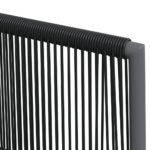 Chaises de jardin et coussins lot de 2 noir 54x60,5x83,5 cm – Image 5