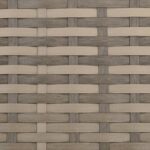 Fauteuil inclinable de jardin avec coussins marron clair rotin – Image 6