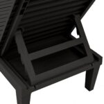 Chaises longues lot de 2 noir 155x58x83 cm polypropylène – Image 8