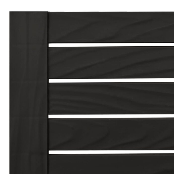 Chaise longue double noir 155x138x83 cm polypropylène – Image 6