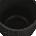 Boîte de rangement de jardin 4 en 1 noir polypropylène – Image 6