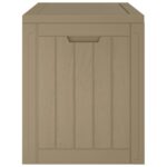 Boîte de stockage de jardin gris 55,5x43x53 cm polypropylène – Image 4