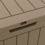 Boîte de stockage de jardin gris 55,5x43x53 cm polypropylène – Image 5