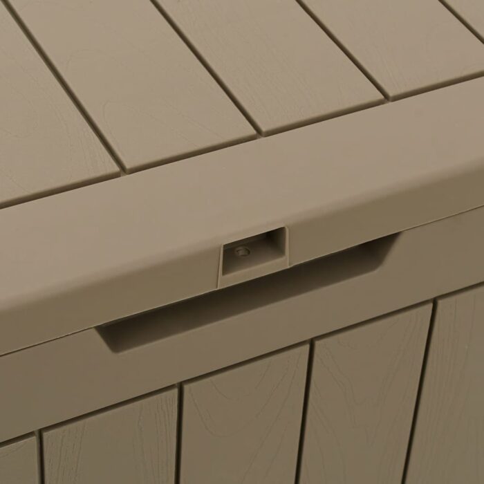 Boîte de stockage de jardin gris 55,5x43x53 cm polypropylène – Image 5