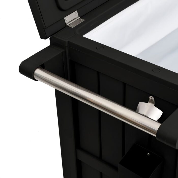 Chariot de service 3 en 1 noir polypropylène – Image 5