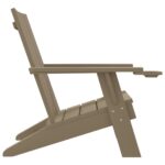 Chaise de jardin Adirondack marron clair 75x88,5x89,5 cm PP – Image 2