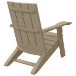 Chaise de jardin Adirondack marron clair 75x88,5x89,5 cm PP – Image 3