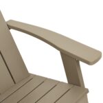 Chaise de jardin Adirondack marron clair 75x88,5x89,5 cm PP – Image 5