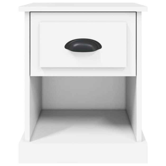 Tables de chevet 2 pcs blanc 39x39x47,5 cm bois d'ingénierie – Image 6