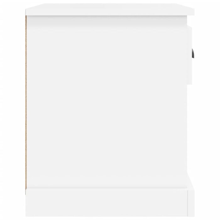Tables de chevet 2 pcs blanc 39x39x47,5 cm bois d'ingénierie – Image 7
