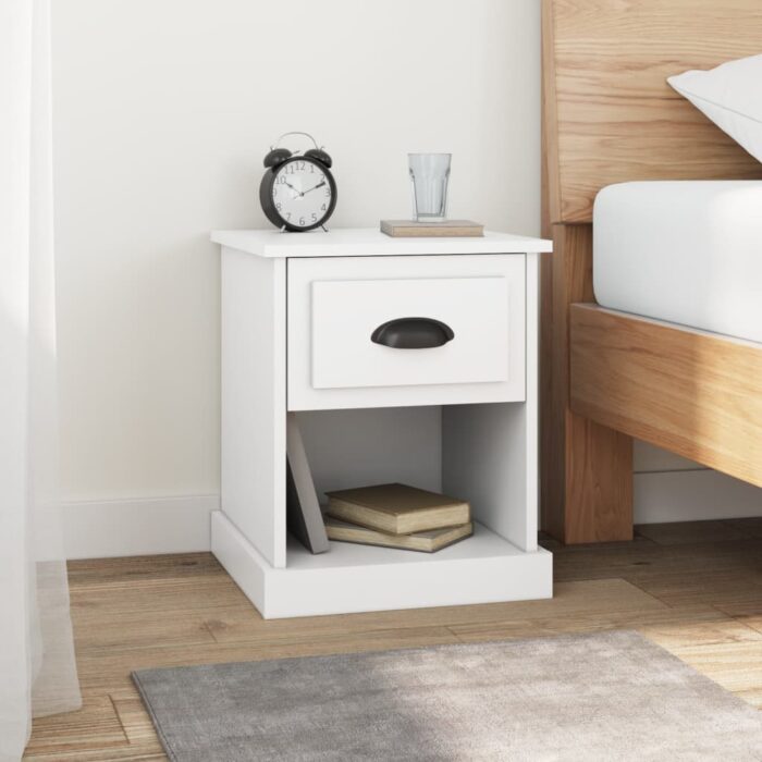 VXL8720845790196_m_en_hd_1.jpg Tables de chevet 2 pcs blanc 39x39x47,5 cm bois d'ingénierie – Image 1