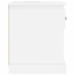 Tables de chevet 2 pcs blanc brillant 39x39x47,5 cm – Image 7