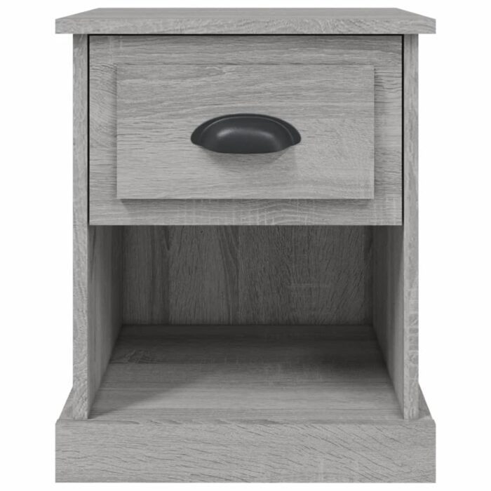 Tables de chevet 2 pcs sonoma gris 39x39x47,5cm bois ingénierie – Image 6