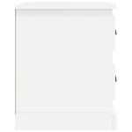 Tables de chevet 2 pcs blanc 39x39x47,5 cm bois d'ingénierie – Image 7