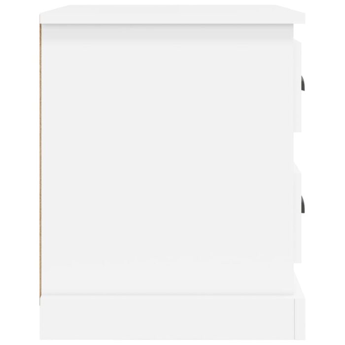 Tables de chevet 2 pcs blanc 39x39x47,5 cm bois d'ingénierie – Image 7