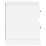 Tables de chevet 2 pcs blanc brillant 39x39x47,5 cm – Image 7