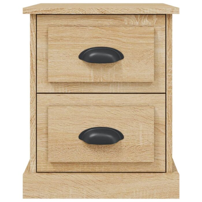 Tables de chevet 2pcs chêne sonoma 39x39x47,5cm bois ingénierie – Image 6
