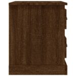 Table de chevet chêne marron 39x39x47,5 cm bois d'ingénierie – Image 6