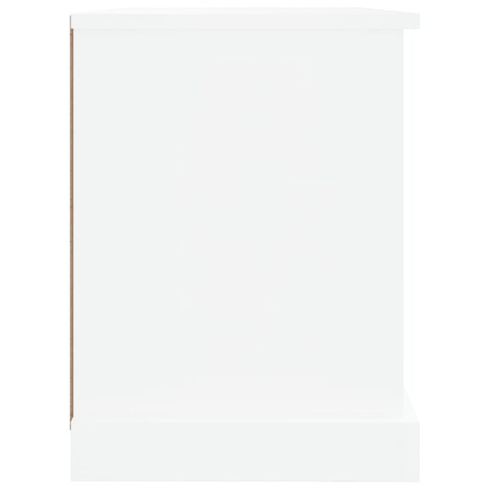 Meuble TV blanc 73x35,5x47,5 cm bois d'ingénierie – Image 6