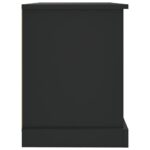 Meuble TV noir 73x35,5x47,5 cm bois d'ingénierie – Image 6