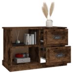 Meuble TV chêne fumé 73x35,5x47,5 cm bois d'ingénierie – Image 3