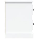 Meuble TV blanc 102x35,5x47,5 cm bois d'ingénierie – Image 6