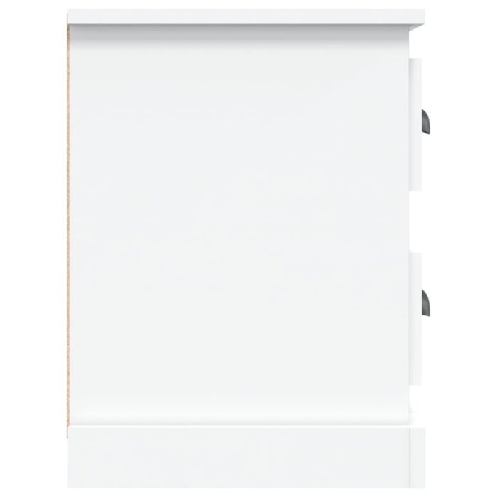 Meuble TV blanc 102x35,5x47,5 cm bois d'ingénierie – Image 6
