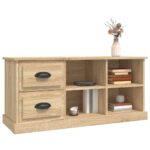 Meuble TV chêne sonoma 102x35,5x47,5 cm bois d'ingénierie – Image 2