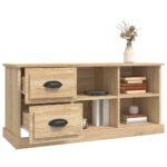 Meuble TV chêne sonoma 102x35,5x47,5 cm bois d'ingénierie – Image 3