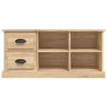 Meuble TV chêne sonoma 102x35,5x47,5 cm bois d'ingénierie – Image 4