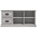Meuble TV sonoma gris 102x35,5x47,5 cm bois d'ingénierie – Image 4