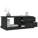 Table basse Noir 90x50x35 cm Bois d'ingénierie – Image 3