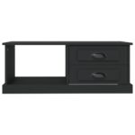 Table basse Noir 90x50x35 cm Bois d'ingénierie – Image 4