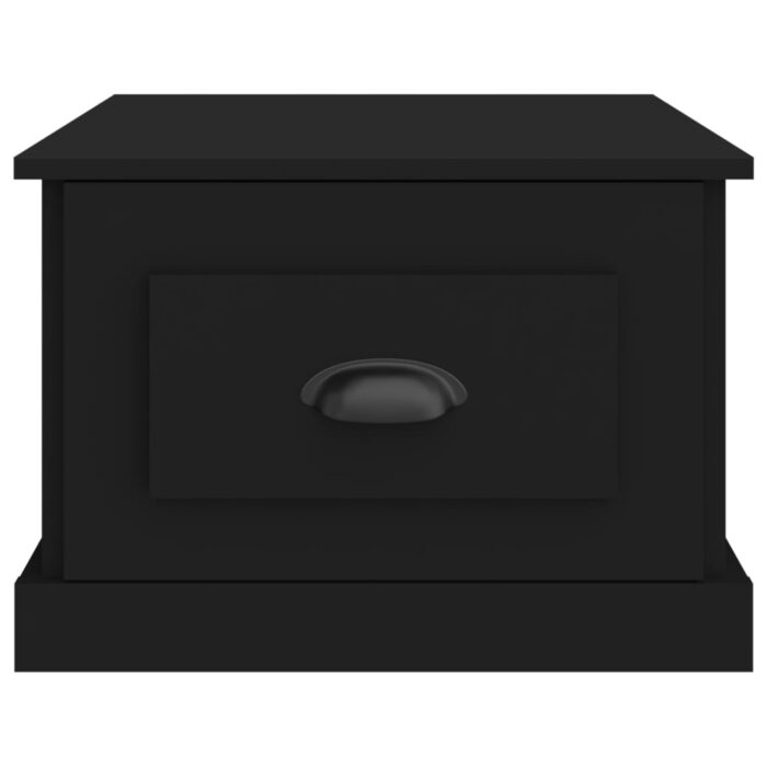 Table basse Noir 50x50x35 cm Bois d'ingénierie – Image 4