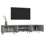 Meuble TV sonoma gris 180x31,5x40 cm bois d'ingénierie – Image 3