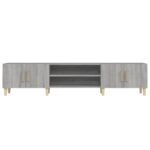 Meuble TV sonoma gris 180x31,5x40 cm bois d'ingénierie – Image 4