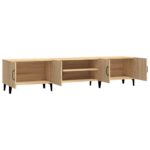 Meubles TV chêne sonoma 180x31,5x40 cm bois d'ingénierie – Image 5