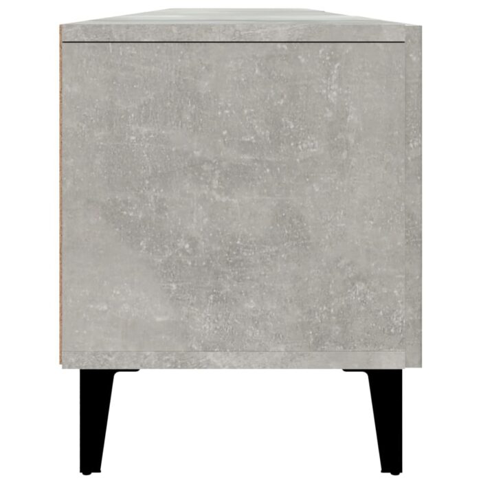 Meuble TV gris béton 180x31,5x40 cm bois d'ingénierie – Image 6
