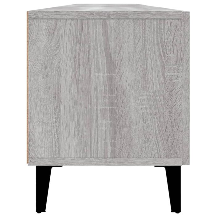Meuble TV sonoma gris 180x31,5x40 cm bois d'ingénierie – Image 6