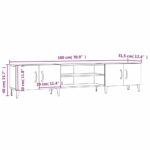 Meuble TV sonoma gris 180x31,5x40 cm bois d'ingénierie – Image 8