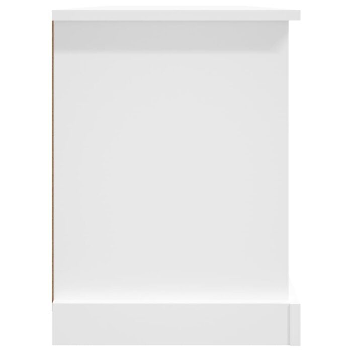 Meuble TV blanc 99,5x35,5x48 cm bois d'ingénierie – Image 5