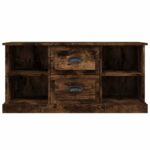 Meuble TV chêne fumé 99,5x35,5x48 cm bois d'ingénierie – Image 4
